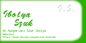 ibolya szuk business card